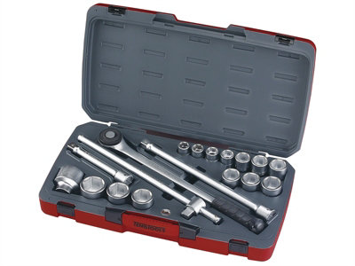 Teng T3418-6 T3418-6 Socket Set of 18 Metric 3/4in Drive TENT34186