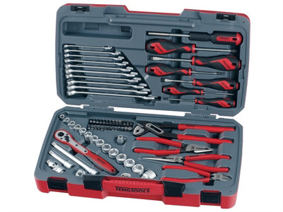 Teng T3867 T3867 Tool Set of 67 3/8in Drive TENT3867