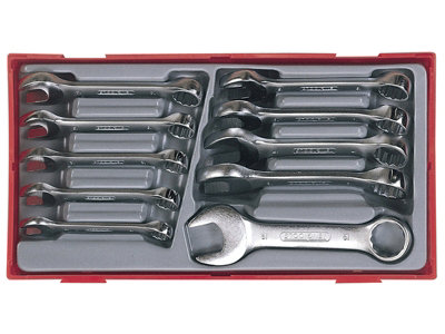 Teng TC40 TT6010M Metric Midget Combination Spanner Set, 10 Piece TENTT6010M