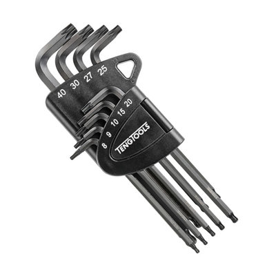 Teng Tools Ball Point TX Key Set CR-MO 9pc Torx TX10-TX50 1499TX