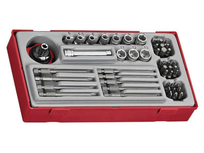 Teng TT1448 1/4in Socket & Bit Set, 48 Piece TENTT1448