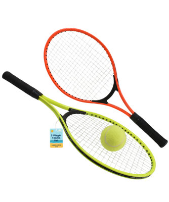 Tennis Racket Set of 2 with Ball Summer Outdoor Garden Beach Game