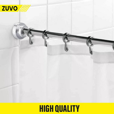 Tension Rod for Curtain Extendable 116 to 158cm No Drill Rust Proof ...