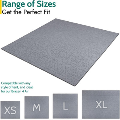 Tent Carpet Fleece Rug Universal Camping Soft Groundsheet Cover Waterproof Base Trail - Small - 4