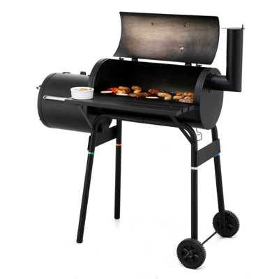 Tepro 1038 Wichita Offset Pit BBQ Smoker Black