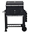 Tepro 1161 Toronto Charcoal BBQ Grill - Easy Click Together Design with Side Table and Grid in Grid System