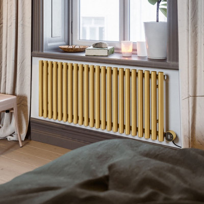 Terma Electric Radiator ROLO-ROOM E (W-Fi) 580h x 1195w(mm) 1 Kw Brass