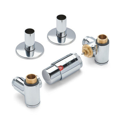 Terma Radiator Valves INTEGRA, 3-Axis (Corner) TRVs Set WITH INTEGRATED ...