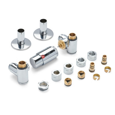 Terma Radiator Valves INTEGRA, 3-Axis (Corner) TRVs Set WITH INTEGRATED ...