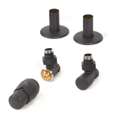 Terma Radiator Valves ROYAL Angled, Thermostatic TRV Set (Left or Right ...