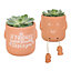 Terracotta Friends Sitting Plant Pot Pal