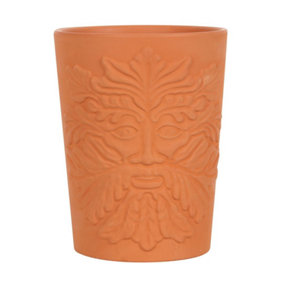 Terracotta Plant Pot, Tree Man Embossed Pattern (H16 x W12.5 cm)