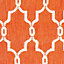 Terracotta Spanish Tile Garden Patio Rug - Weatherproof, Mould & Mildew Resistant Indoor Outdoor Mat - Round 160cm Diameter