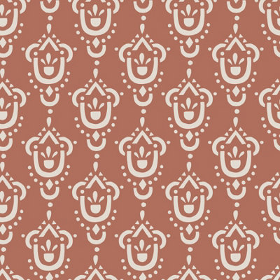 Terracotta Symbol Print Self Adhesive Vinyl For Furniture & Kitchen Worktops