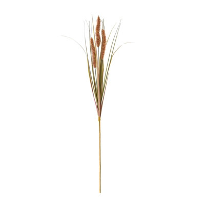 Terracotta Triple Grass Stem - Plastic - H80 cm - Brown