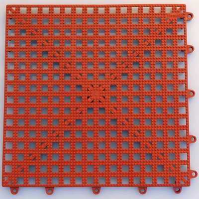 Terracotta Versatile Non Slip Floor Tile (Pack of 4)