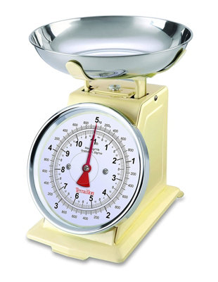 Vintage Mechanical Kitchen Scales, 1930s Weighing Balance, Made in