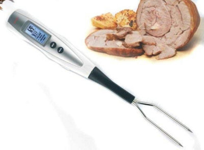 Terraillon Thermo Chef Digital Meat Thermometer & Fork Probes, Instant Read Food Thermometer Precision Tool