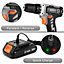 Terratek 20V Cordless Drill 1 hr Charge Li-Ion Rechargeable