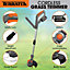 Terratek 20V Electric Cordless Grass Strimmer Garden Trimmer 2 Batteries & 30 Blades Included