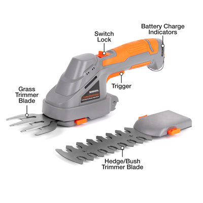 Hand hedge deals trimmer cordless