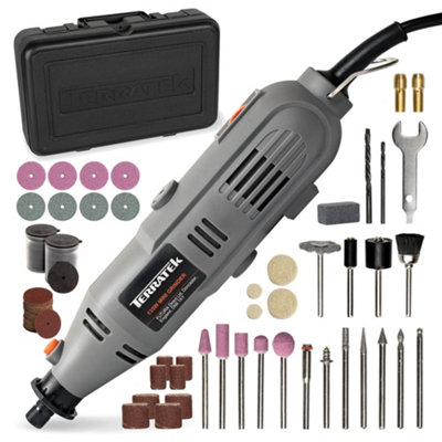 Terratek Rotary Tool Kit 135W Accessory Set Variable Speed 8000