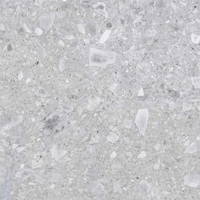 Terrazzo White Matt Porcelain Outdoor Tile 898x898x20mm  (Pack of 1)