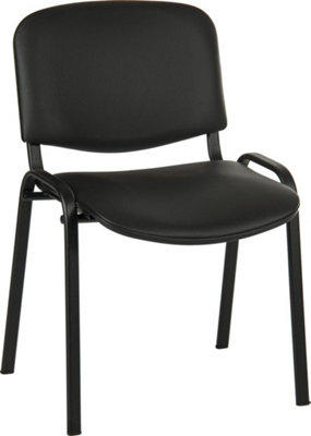 Terrence Comfortable Black Chair Pu