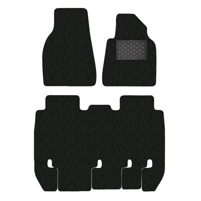 Tesla Model X 3 Piece GECKO Car Mat Set in Black