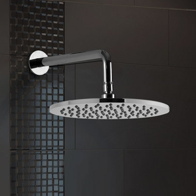 Teslie Round Concealed Thermostatic Shower Mixer Set - Shower Head & Handset - 4
