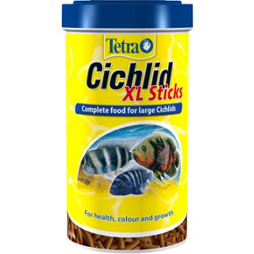 Tetra Cichlid XL Fish Food Sticks, Complete Food for Large Cichlids, 160 g