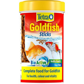 Tetra Fish Food Goldfish Food Sticks, Complete Fish Food for All Goldfish, 100 ml