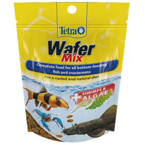 Tetra Fish Food Variety Wafers, Complete Fish Food for All Bottom-Feeding Fish and Crustaceans, 68 g