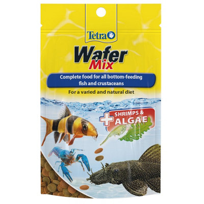 Tetra Fish Food Variety Wafers, Complete Fish Food for All Bottom-Feeding Fish and Crustaceans, 68 g
