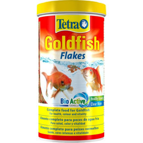 Tetra Goldfish Flakes - flake fish food for all goldfish and other coldwater fish, 1L