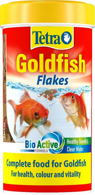 Tetra Goldfish Flakes - flake fish food for all goldfish and other coldwater fish, 250ml