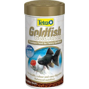 Tetra Goldfish Gold Japan Fish Food, Complete Premium Fish Food for All Japanese Goldfish, 250 ml (Pack of 1)