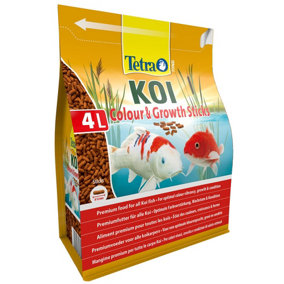 Tetra Koi Colour & Growth Pond Sticks 4 Litre Bag - Fish Food