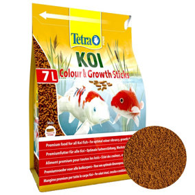 Tetra Koi Colour & Growth Pond Sticks 7 Litre Bag - Fish Food