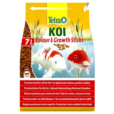 Tetra Koi Colour & Growth Pond Sticks 7 Litre Bag - Fish Food