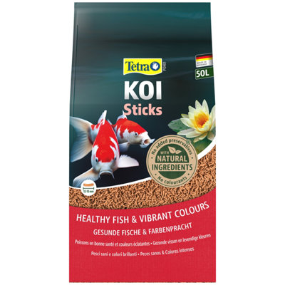 Granulés Poisson Bassin Koi&Goldfish Basic Sticks 20L / 1600g - Aliment De Base Flottant Pour Carpe Koi