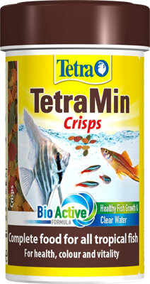 Tetra Min Crisps Fish Food, Complete Fish Food for All Tropical Fish with Clean and Clear Water Formula, 100 ml Price Comparisons | Compare The Build