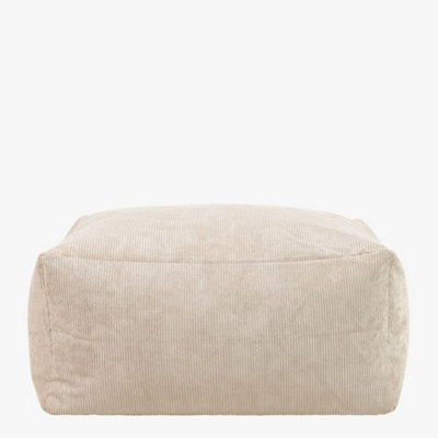Tetra Natural Corduory Floor Sofa Bean Bag Extra Large Pouffe Section