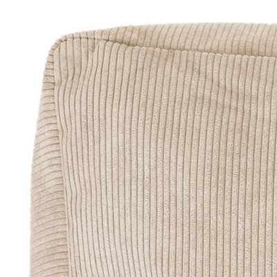 Tetra Natural Corduory Floor Sofa Bean Bag Extra Large Pouffe Section