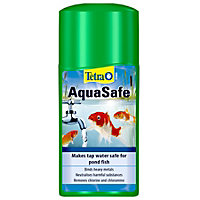Tetra Pond AquaSafe, Makes Tap Water Safe for Pond Fish, 250 ml