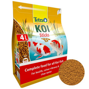 Tetra Pond Koi Sticks, Complete Food for All Koi Fish, 4 Litre