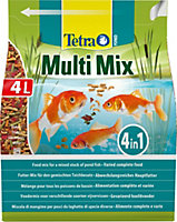 Tetra Pond Multi Mix, Complete Varied Fish Food for A Mixed Stock of Pond Fish, 4 Litre