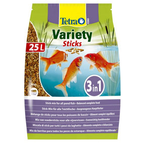 Tetra Variety Pond Sticks 25 Litre Bag - Fish Food