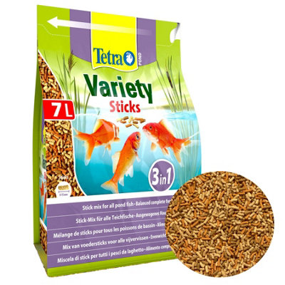 Tetra Variety Pond Sticks 7 Litre Bag - Fish Food