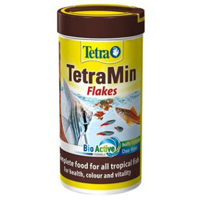 TetraMin Flakes - fish food in flake form for larger ornamental fish, balanced mixture for healthy fish and clear water, 66ml Can